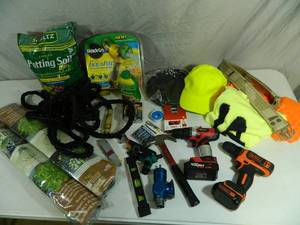 lot 28 image: Tools, Shop Supplies, Garden Supplies