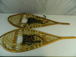 lot 42 image: Pair of Old Snow Shoes