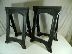 lot 58 image: Pair of Folding Saw Horses