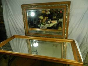 lot 71 image: Two Large Mirrors