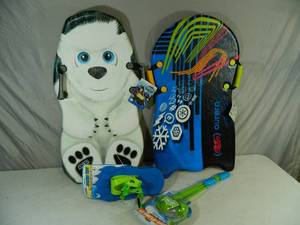 lot 80 image: New Snow Sleds, and Snow Toys