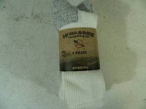 lot 82 image: 4 New Pairs Hiwassee Cotton Socks