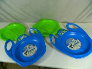 lot 100 image: 2 New Zig Zag Snow Sleds