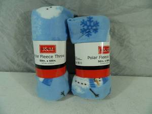 lot 179 image: 2 New Polar Fleece Throws