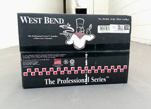 lot 209 image: West Bend 6 Quart Slow Cooker The Professional Series Never Used Still in its Original Box