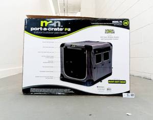 lot 213 image: Luxury Porta-A-Crate P2 IndoorOutdoor Pet Home Special Edition Never Used Still in its Original Box