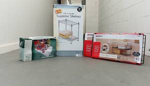lot 215 image: Closet Organizing Bundle  All Never Used Still in its Original Box