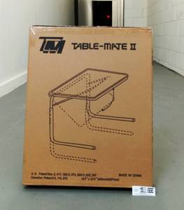 lot 223 image: Blue Table Mate II Folding TV Tray Never Used, Still in Box