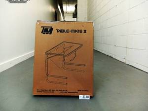lot 224 image: Blue Table Mate II Folding TV Tray Never Used, Still in Box
