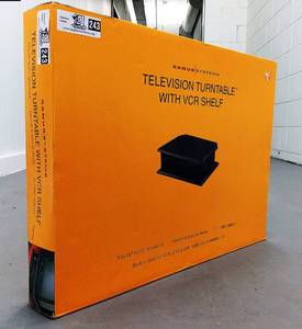 lot 243 image: Sanus Systems Television Turntable Stand with VCR Shelf Never Used, Still in Box