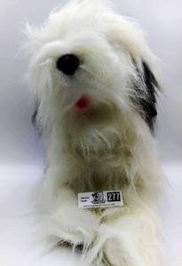 lot 277 image: Lonely Puppy Hound Dog and Plush Pal Large Sheepdog Plush