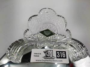 lot 316 image: Shannon Crystal by Godinger Baroque Vanity 18 Tray 24% Lead Crystal New in Original Box
