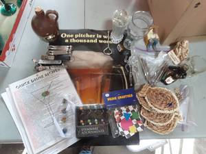 lot 5 image: Lot Of Assorted Bar Wares, 2-Hamms Bottle Openers & Other Collectibles