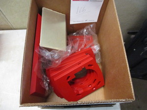 lot 166 image: 120V fire alarm horn outdoor and adaptor plates