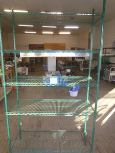 lot 48 image: 5 Tier Wire Shelving