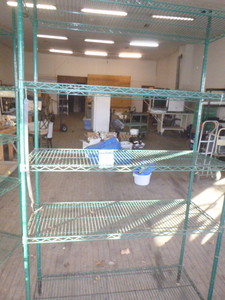 lot 49 image: 5 Tier Wire Shelving