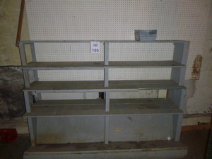 lot 105 image: 5 Shelf Work Bench for Tools