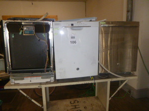 lot 106 image: 3 Dishwashers for Parts