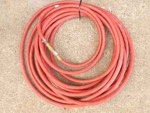 Approx 50 of 38 air hose with couplers. Used condition. As shown.