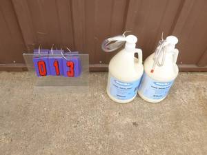 Qty of 2 gallons sten mix tire sealant with pumps. New condition. As shown.