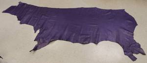 Cow Hide Leather Purple In Color