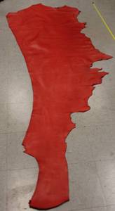 Cow Hide Royal Red In Color