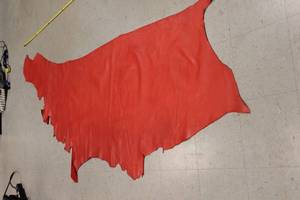 Cow Hide Leather Royal Red In Color