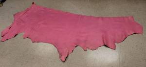Cow Hide Leather Pink In Color