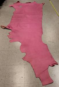 Cow Hide Leather Pink In Color