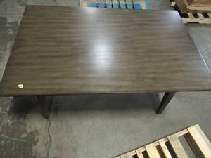Williams Home Furnishings Abelone Gray Mid-Century Modern Style Rectangular Dining Table, CM3354GY-T