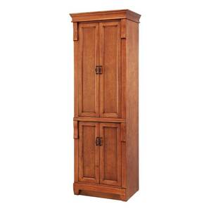Home Decorators Collection Naples 24 in. W x 17 in. D x 74 in. H Bathroom Linen Cabinet in Warm Cinnamon, NACL2474