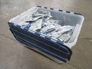 WHOLESALE MIXED BIN OF MISCELLANEOUS 4 ZIP TIES IN PACKS OF 100