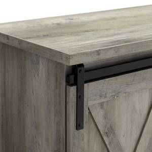 Walker Edison Furniture Company 58 in. Gray Wash Composite TV Stand 69 in. with Doors HD58SBDGW