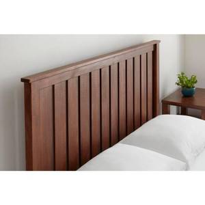 Stylewell Gatestone Walnut Finish Full Vertical Slat Headboard (55.2 in W. X 48 in H.). XMB2002-HB