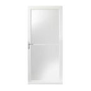 Andersen 36 in. x 80 in. 3000 Series White Left-Hand Self-Storing Easy Install Storm Aluminum Door - Missing Hardware
