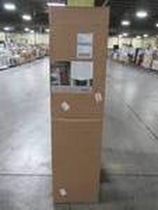Builders Edge 15 in. x 59 in. Raised Panel Vinyl Exterior Shutters Pair in Blue, VINRP155941.