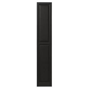 Ply Gem 15 in. x 71 in. Raised Panel Polypropylene Shutters Pair in Peppercorn, VINRP1571 PE