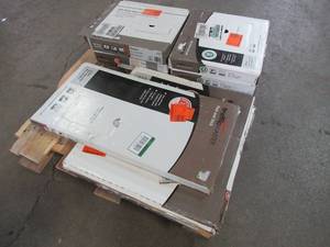 WHOLESALE MIXED PALLET OF MISCELLANEOUS TRAFFIC MASTER PEEL AND STICK VINYL FLOOR TILE