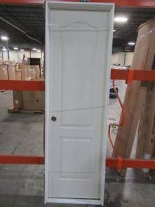 Masonite 28 in. x 80 in. 2-Panel Arch Top Right-Handed Hollow-Core Textured Primed Composite Single Prehung Interior Door.