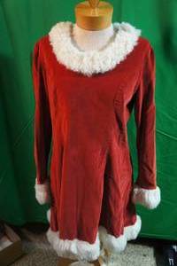 lot 143 image: Santa Baby Fun and Cute Fitted Mrs Claus Dress