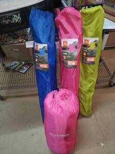 lot 127 image: 3 Kids Portable Chairs & Field & Stream Sleeping Bag