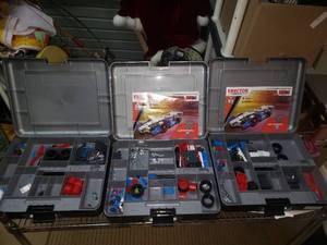 lot 76 image: 3 Incomplete Erector Sets by Messano Championship Race Car 27 in 1 Model