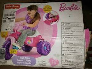 lot 90 image: Fisher-Price Barbie Tough Trike