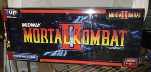 lot 41 image: Midway Mortal Combat II Marquee Wall Light 1Up Collectible