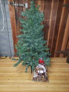lot 23 image: 4 Artificial Christmas Tree & Kirklands Holiday Cinnamon Cones