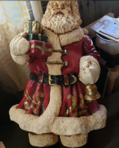 lot 1 image: LIFE SIZE Vintage Department Store Santa
