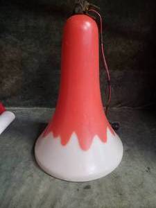 lot 5 image: LARGE 1960s Municipal Fiberglass Blow Mold Bell Street Decoration