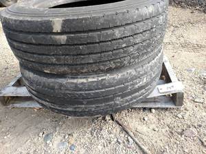lot 149 image: (2) Steelmark 24570R19.5 Tires...
