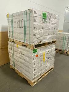 lot 10 image: BLUE RIDGE HARDWOOD FLOORING Lot of 46 Cases of-  Oak Shale 34 in. Thick x 3 in. Wide x Varying Length Solid Hardwood Flooring (18 sq. ft.  case).  Retail Price is $64.62 Per Box