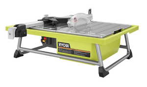 lot 27 image: RYOBI 7 in. 4.8 Amp Tabletop Tile Saw
